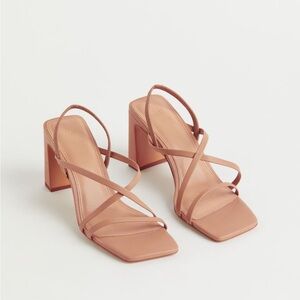 H&M Beige Strappy Sandals